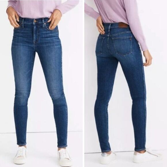 NEW Madewell 10" High-Rise Skinny Jeans in‎ Bradshaw Wash, size 25 - Picture 1 of 16